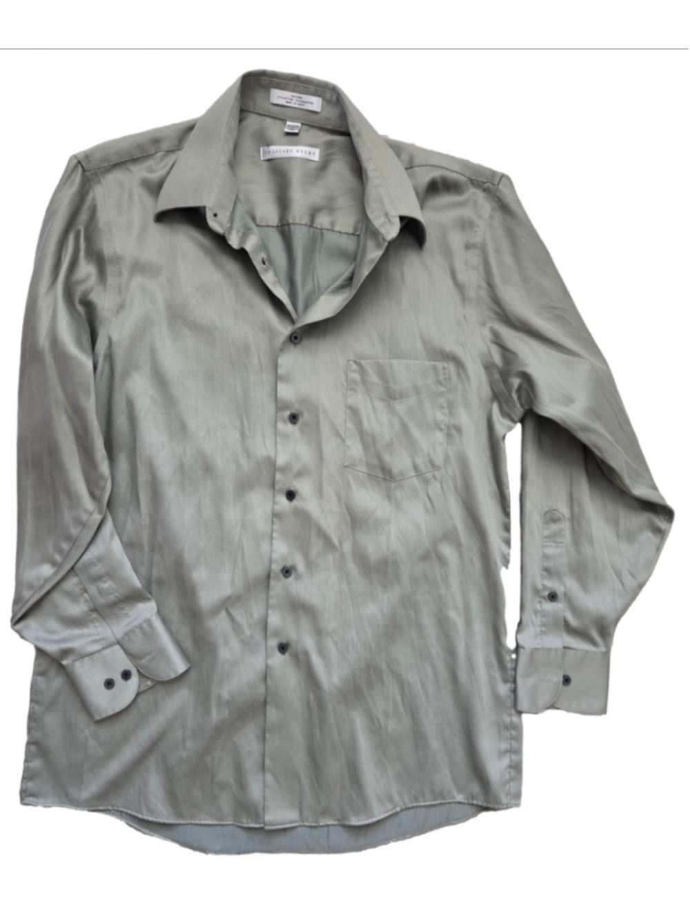 Men's Geoffrey Beene Dress Shirt, Size 15.5, Grey
